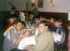 Having fun at a meal. A view of some of our Boarders